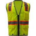 Gss Safety GSS Safety 1701, Class 2 Heavy Duty Safety Vest, Lime, 2XL 1701-2XL